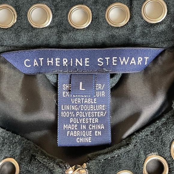 Suede Grommet Vest by Catherine Stewart - Picture 8 of 10
